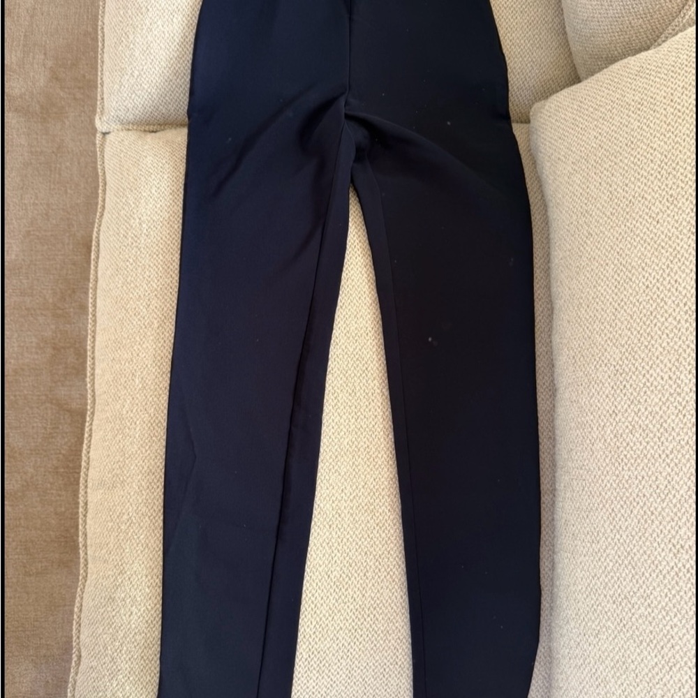 Classic Navy Blue Slim Dress Pants